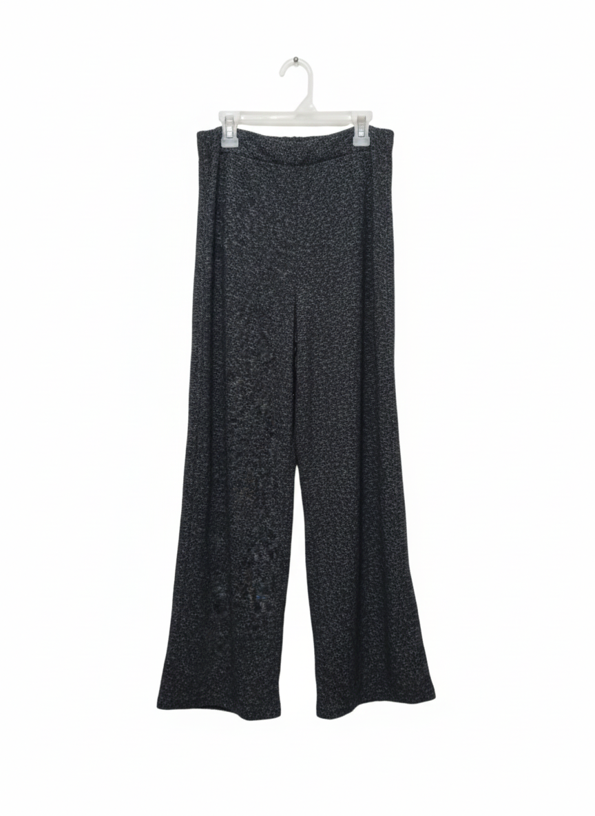 TU WOMAN |M|Waist 30|High-Waist Metallic Sparkle Wide-Leg Pants