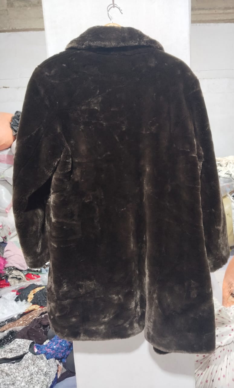 EAST 5TH|L/XL|BUST 23|Brown Faux Fur Coat
