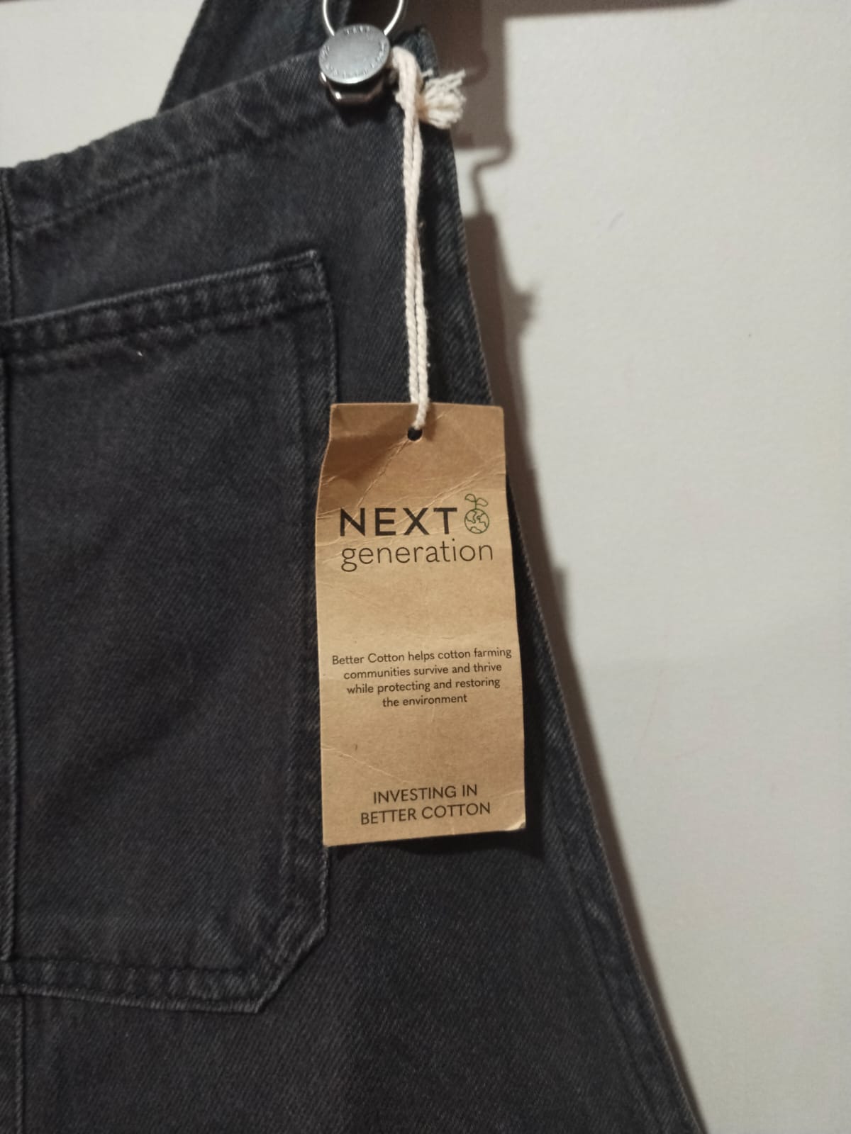 Next Denim Dress - Washed Black W-16 / L-45