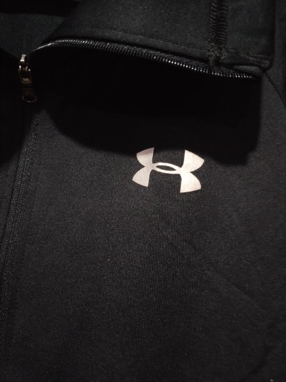 Under Armour Full Zip Jacket Womens Tall Black Pockets W-19 /L-22