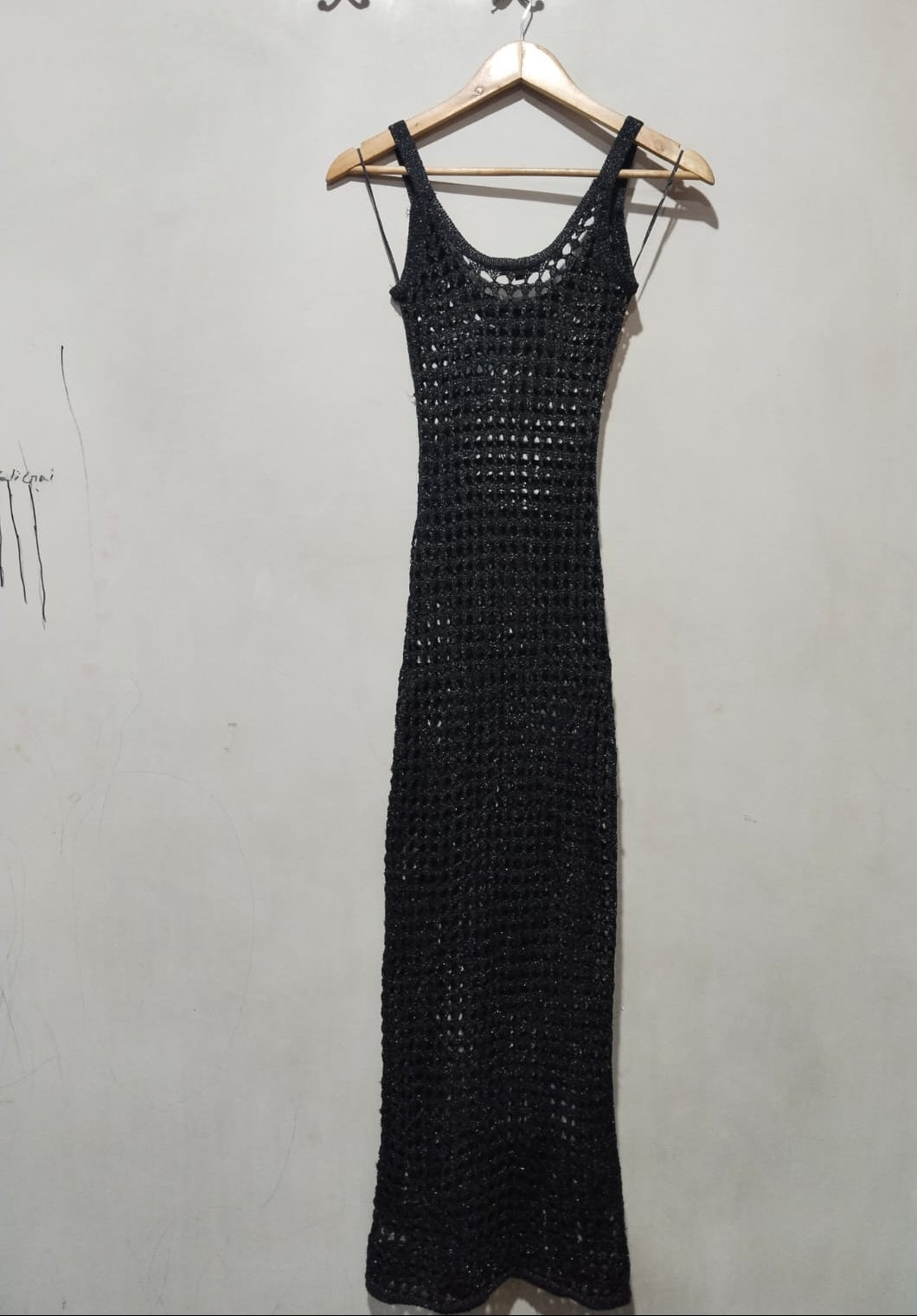 Wild Fable Women's Cutout Crochet Swim Cover Up Long Dress W-10.5 / L-54