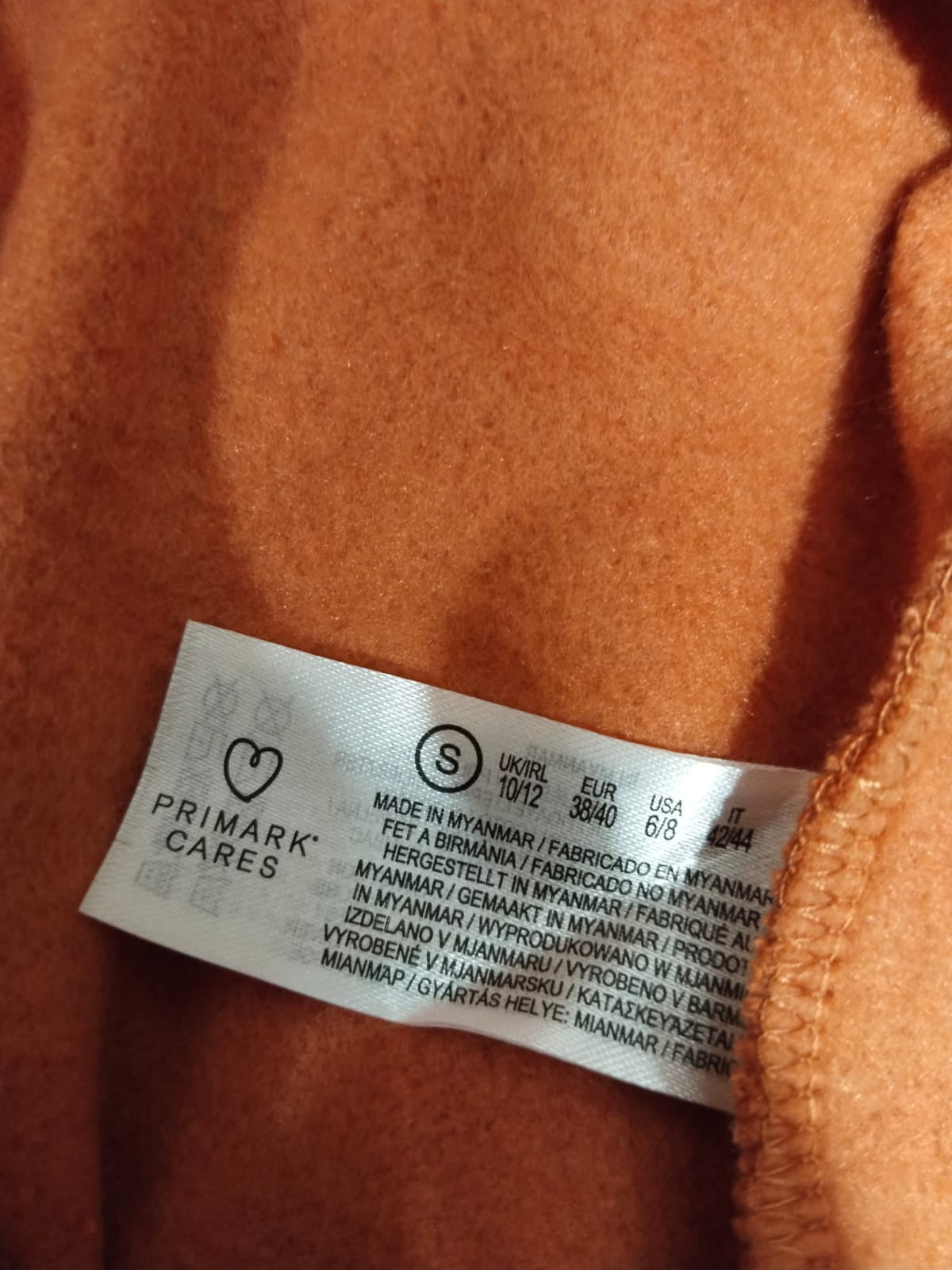 Ladies Orange Tan Joggers by PRIMARK