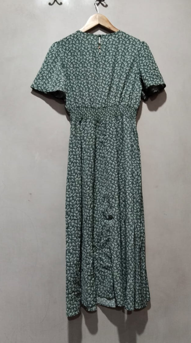 SHEIN Women Casual Short Sleeve Boho Floral Dress