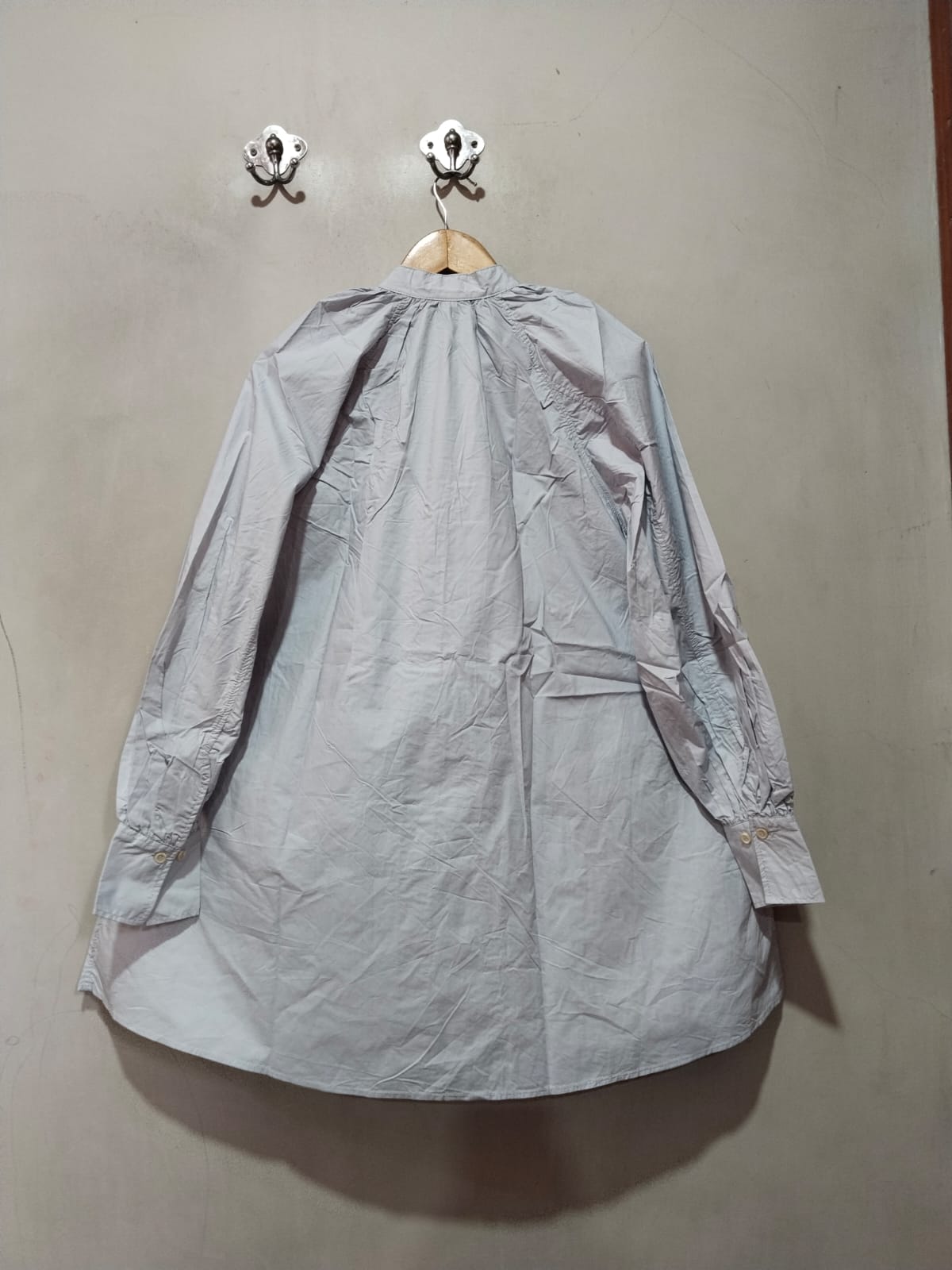 H&M Gray Long-Sleeved Tunic Shirt