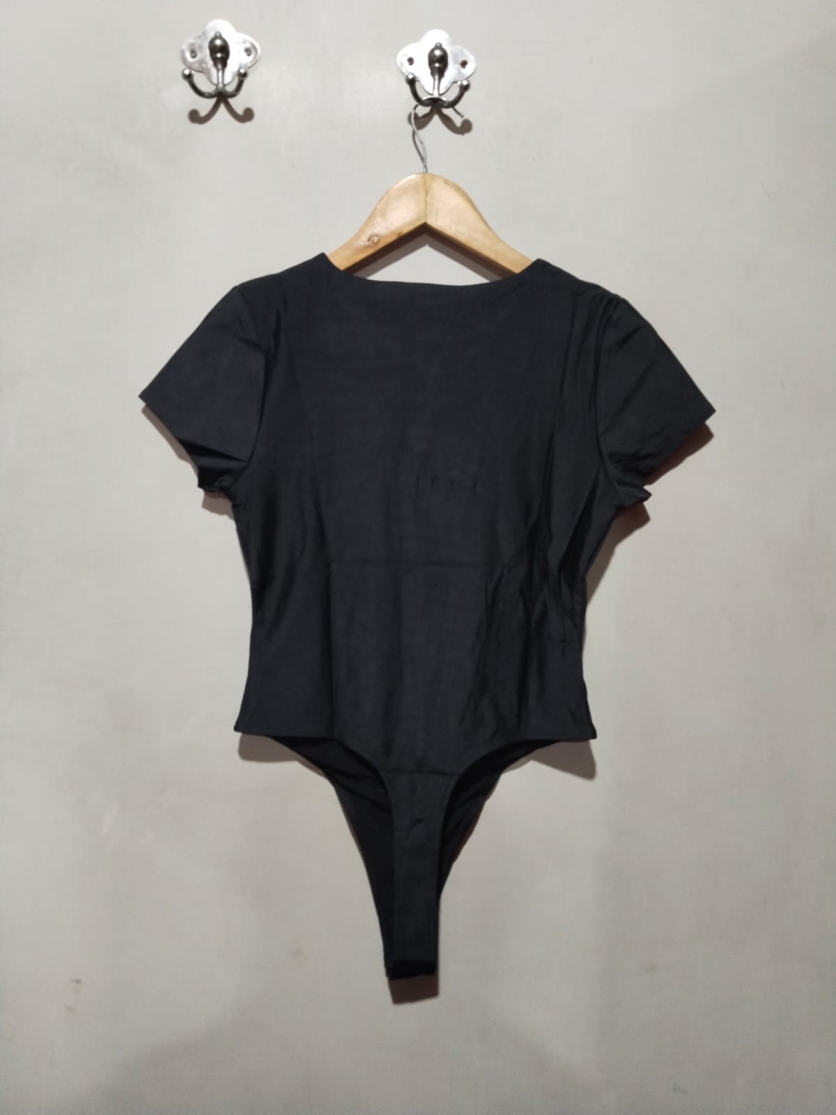 ASOS DESIGN Skinny Fit T-Shirt Bodysuit in Black