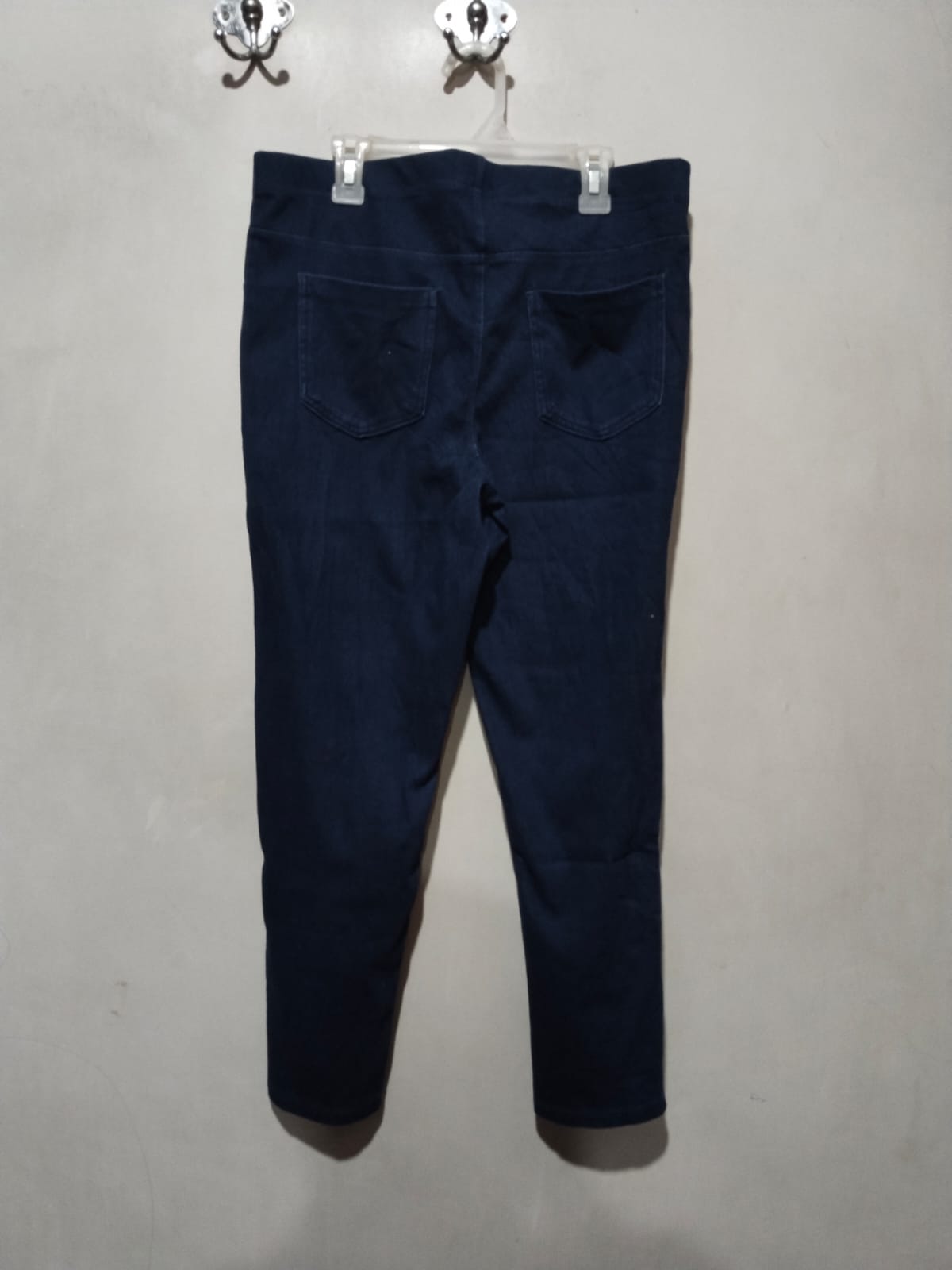 CLOTHING & CO |XL|Waist 33|Women's Navy Blue Stretch Jeggings