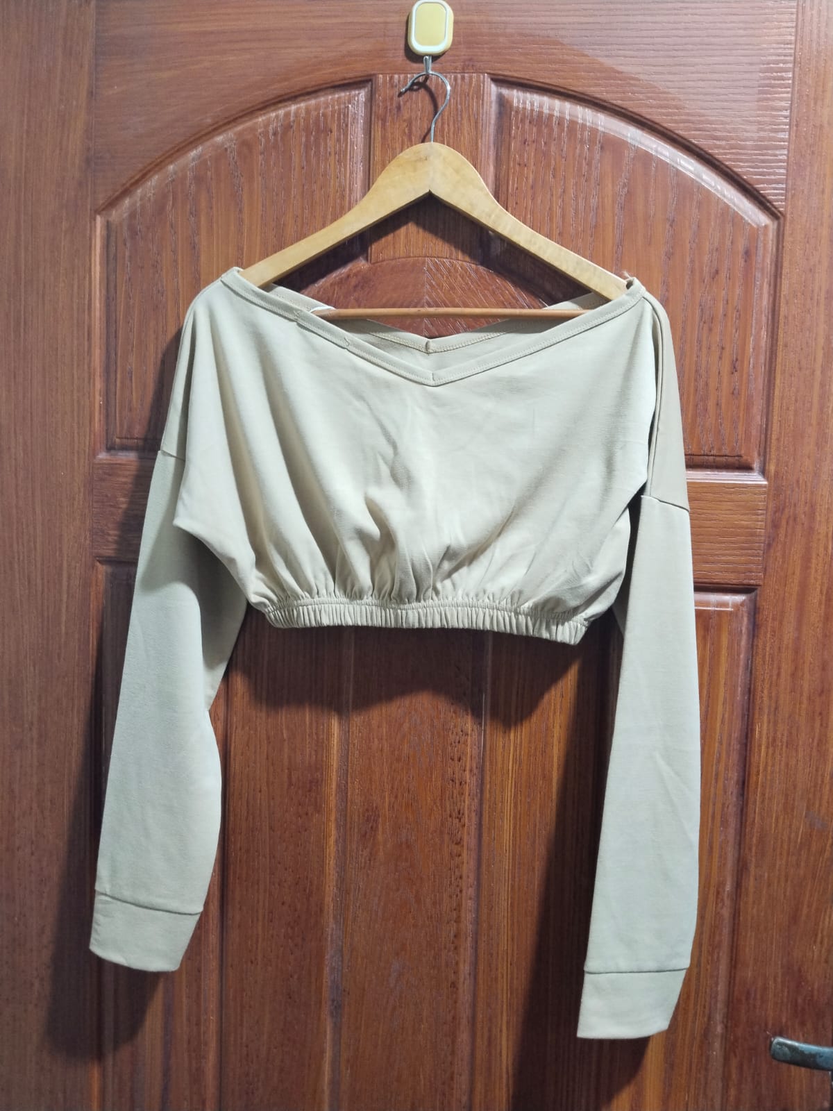 FEMME LUXE|XL|BUST 24|Marl Crop Off Shoulder Sweatshirt