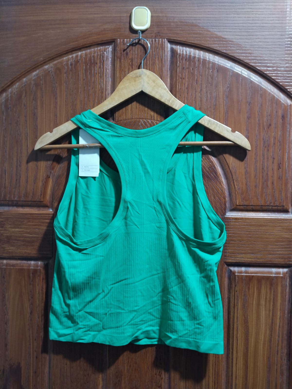 ALL IN MOTION |XS|BUST 15|Glam Green Ribbed Racerback Tank Top