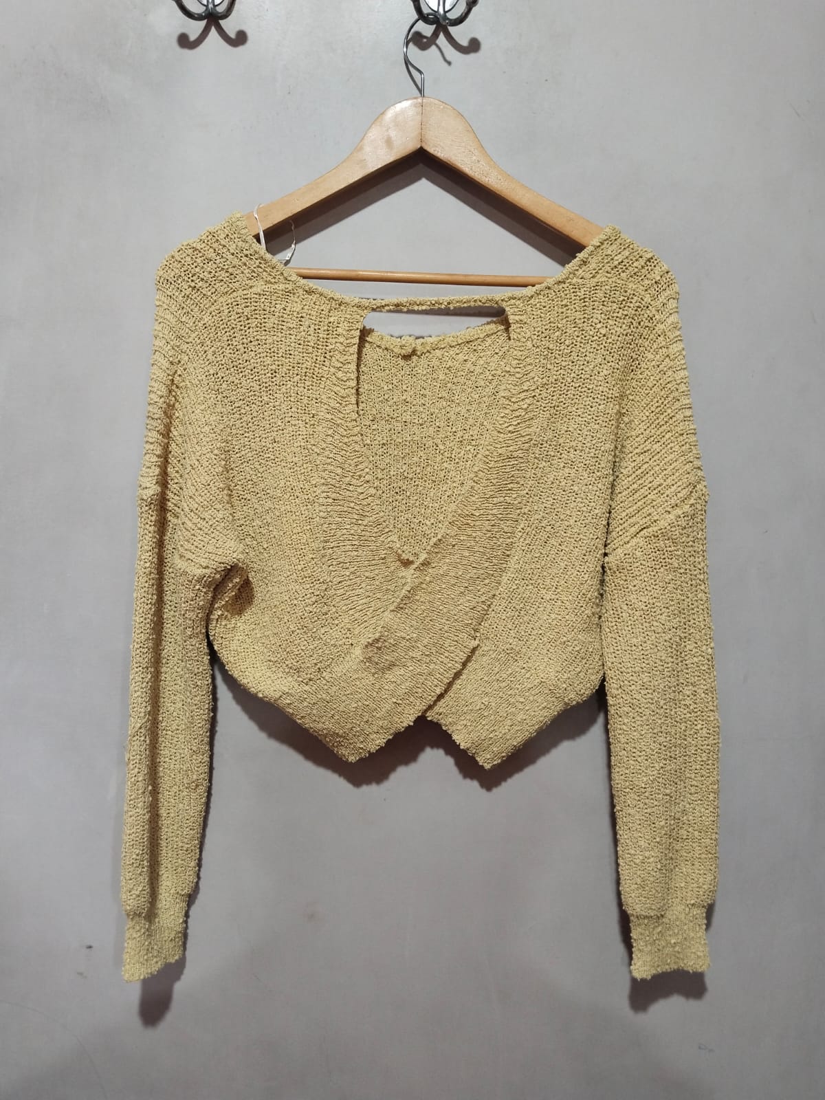 DEBUT|S|BUST 21.5|Chunky Knit Cropped Sweater