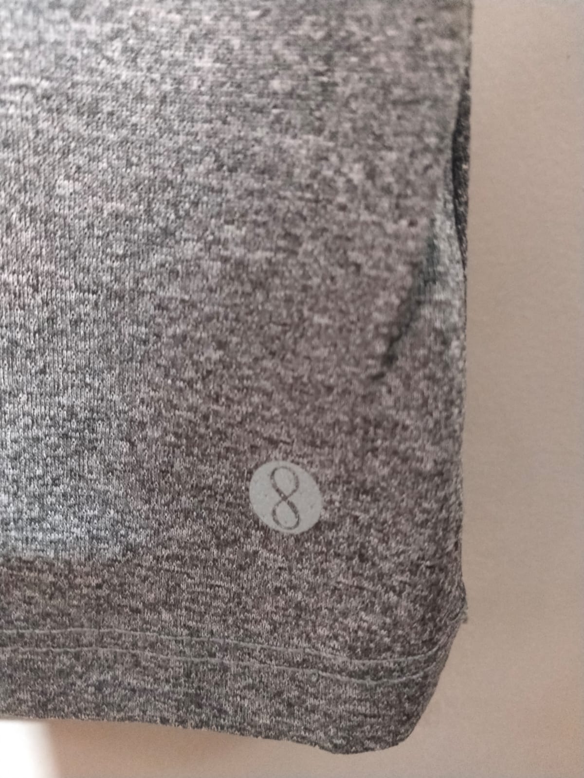 LAYER|L|BUST18.5|Grey Marl Racerback Performance Top