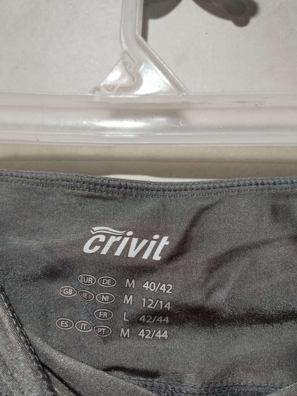 CRIVIT|M|WAIST 26|Charcoal Grey Leather Look Premium Leggings