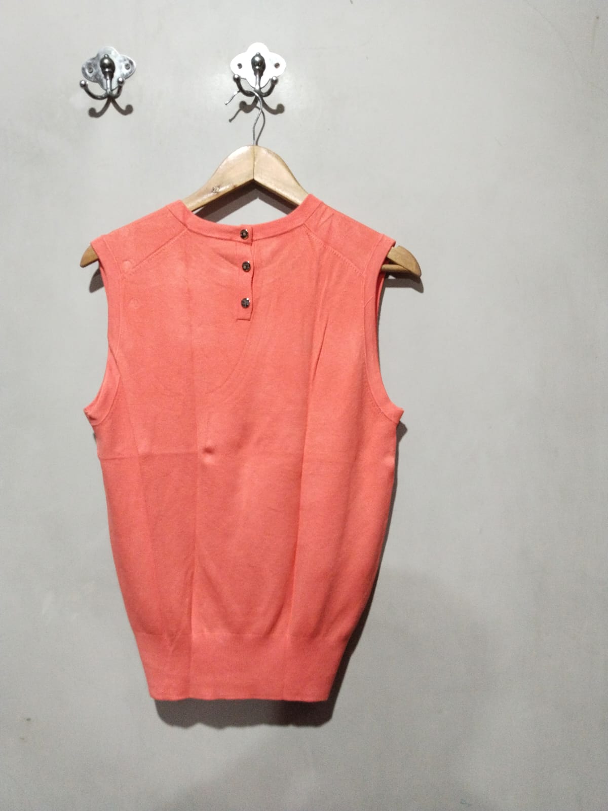 ZARA|L/XL|BUST 18|Sleeveless Knit Top Intense Coral