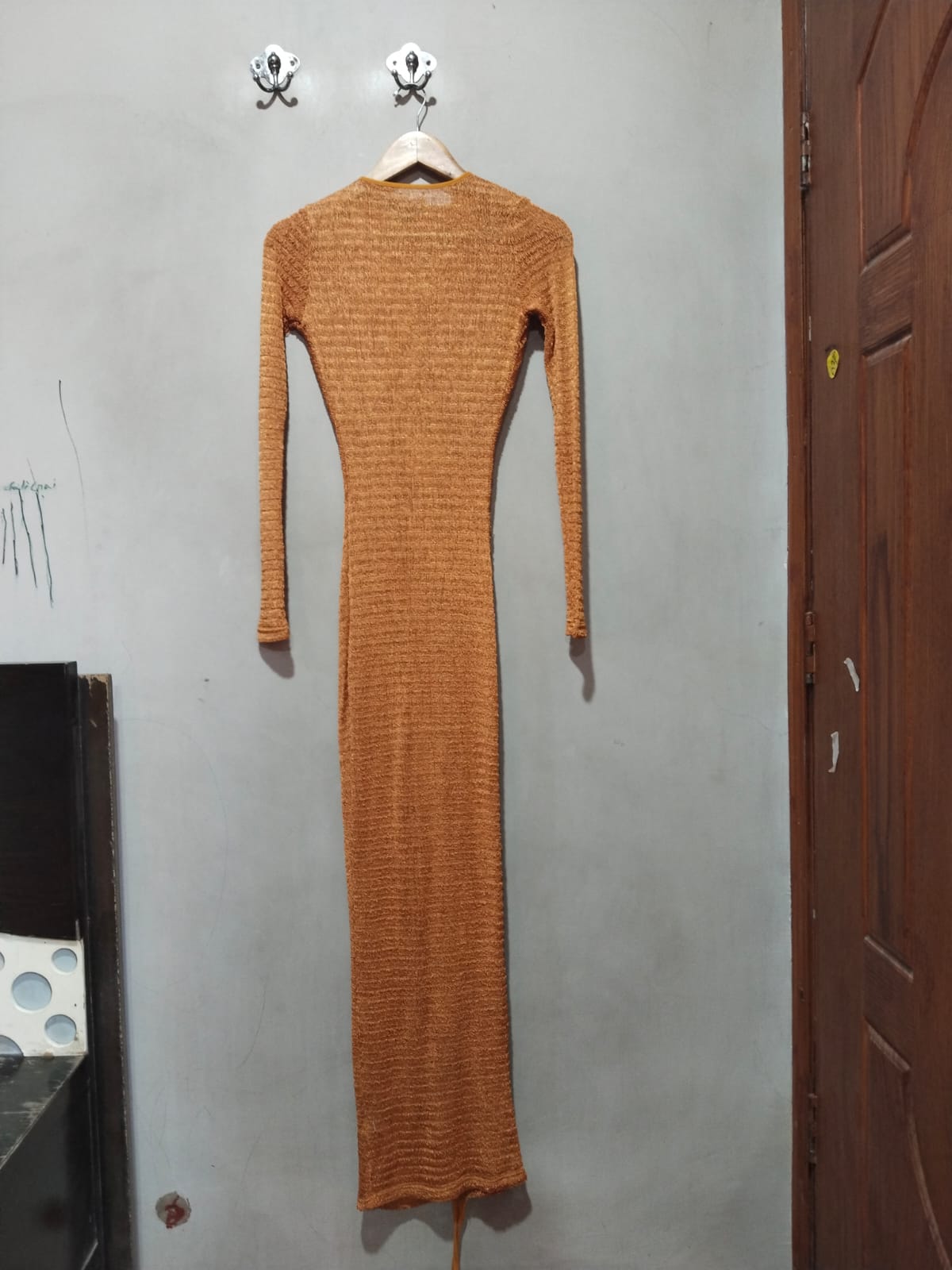 PRETTY LITTLE THINGS|S|BUST 14|Women's Ribbed High Neck Bodycon Dress