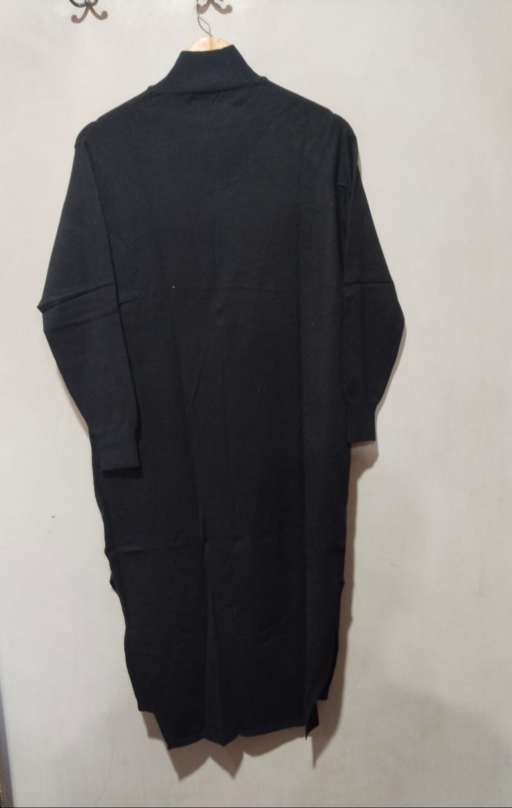 MNG COMMITED|XS/S|BUST 21.5|Black Ribbed Turtleneck Midi Dress