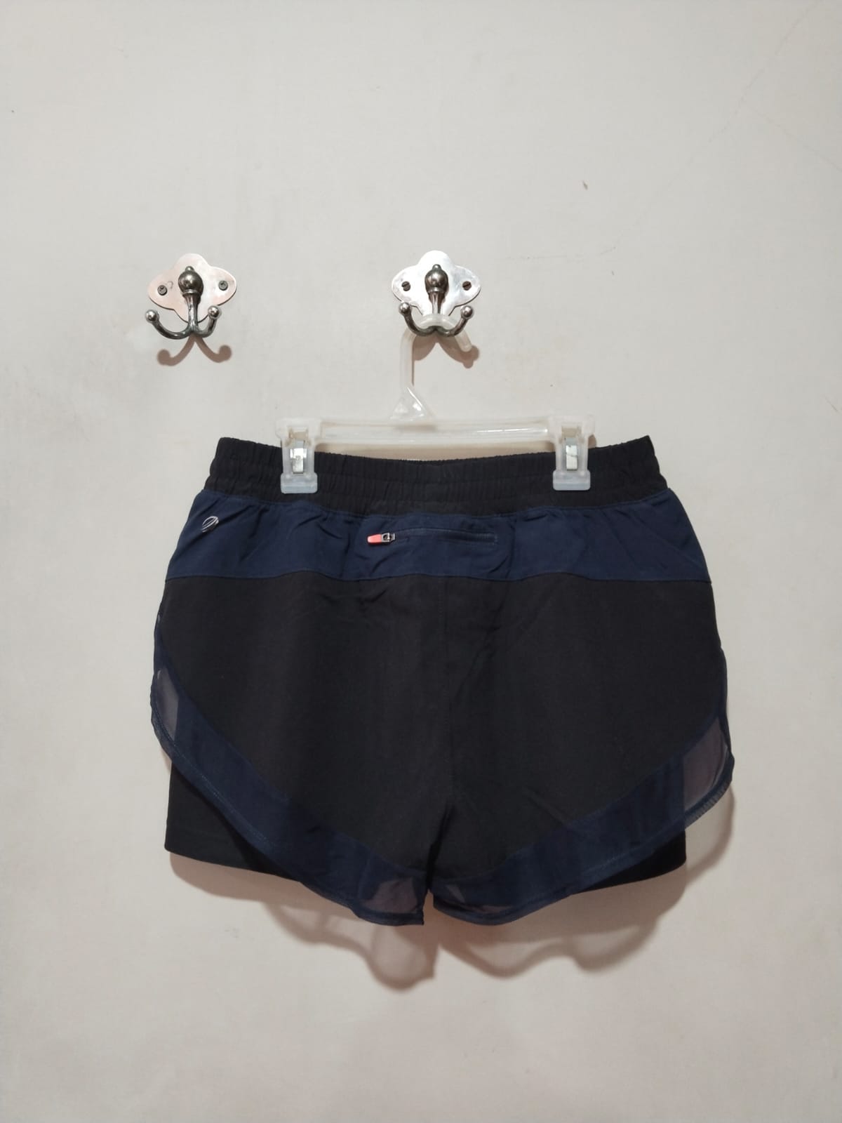 MPG|S|WAIST 26|Women's Navy Blue Stretch-Knit Athletic Running Shorts