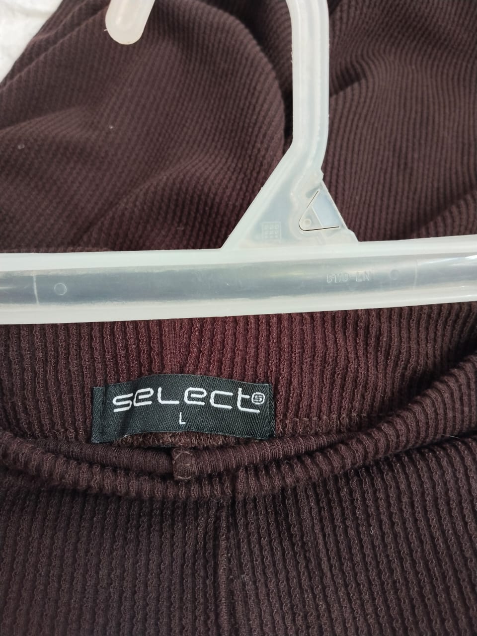 SELECT|L|WAIST 32| DARK BROWN RIBBED FLARED PANTS