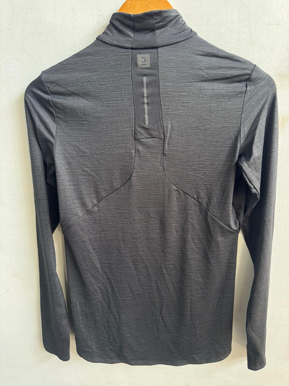 DECATHLON|XS|BUST 16| BLACK HEATHER QUARTER-ZIP PULLOVER