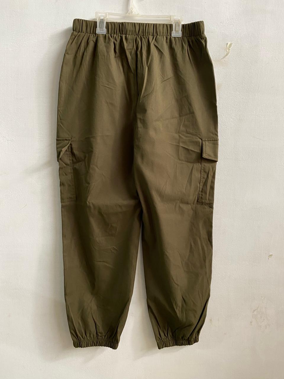 SHEIN|L|WAIST 30|Olive Green Cargo Joggers