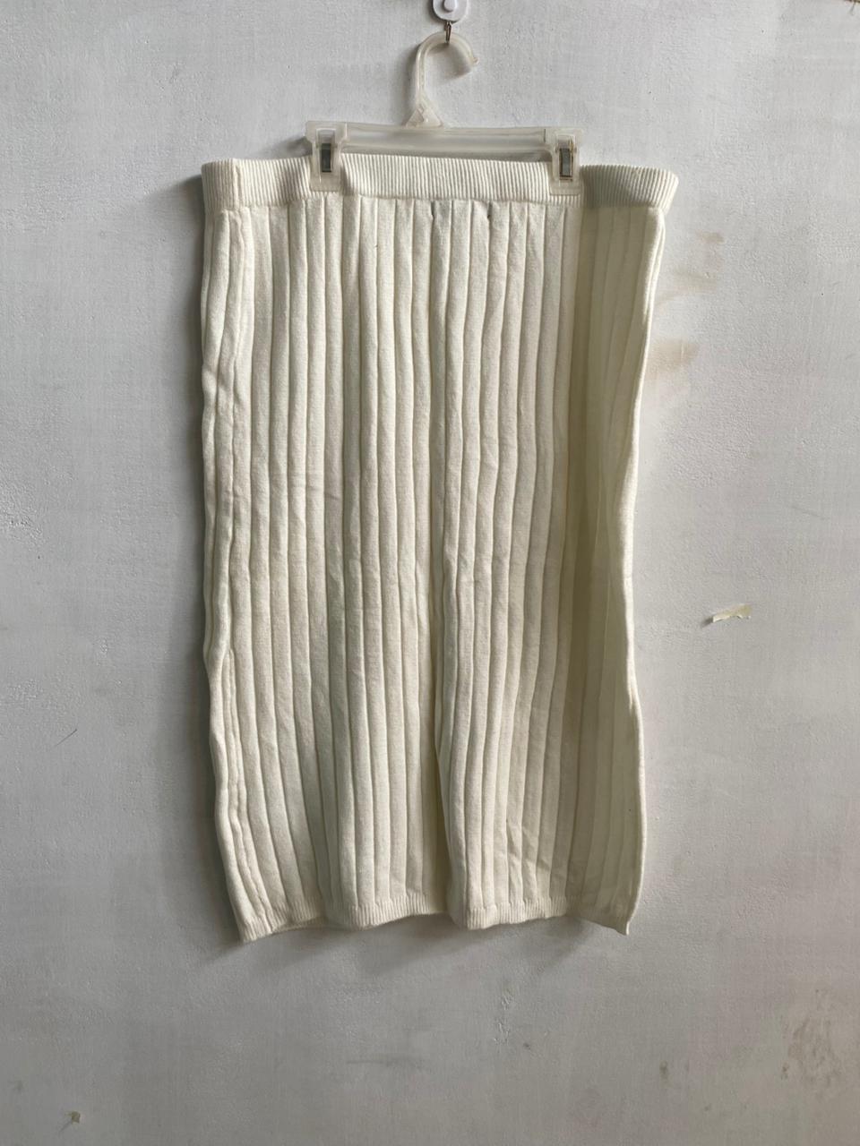 PRIMARK|L|WAIST 34|Fitted Rib-Knit Midi Skirt