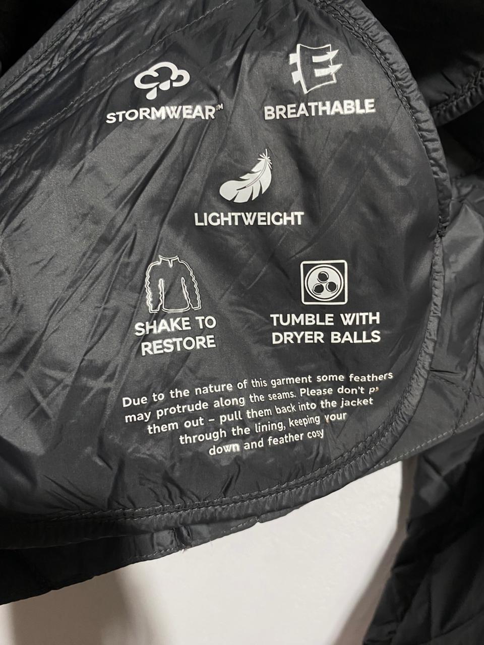 MARK&SPENCER PER UNA|XL|BUST 23|GREY DIAMOND QUILTED HOODED JACKET WITH TAN ACCENTS