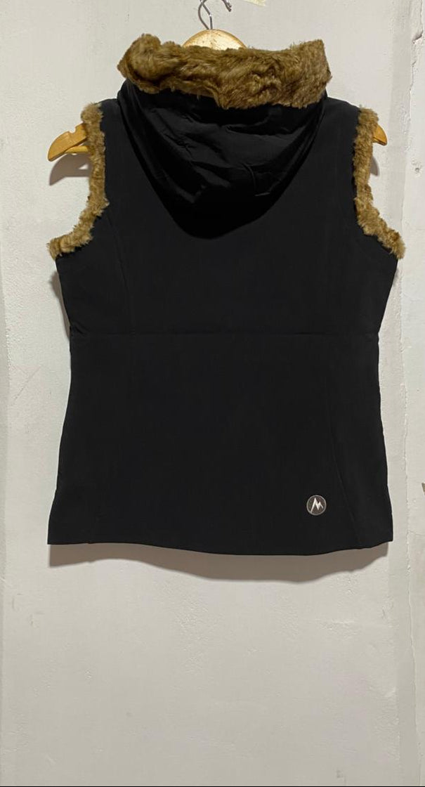 MARMOT| S| BUST 18|FURLONG WOMEN'S SOFTSHELL VEST WITH FAUX FUR TRIM