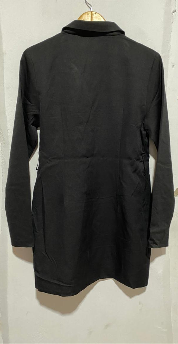 I SAW IT FIRST|M|BUST 18|BLACK SINGLE-BUTTON BLAZER DRESS
