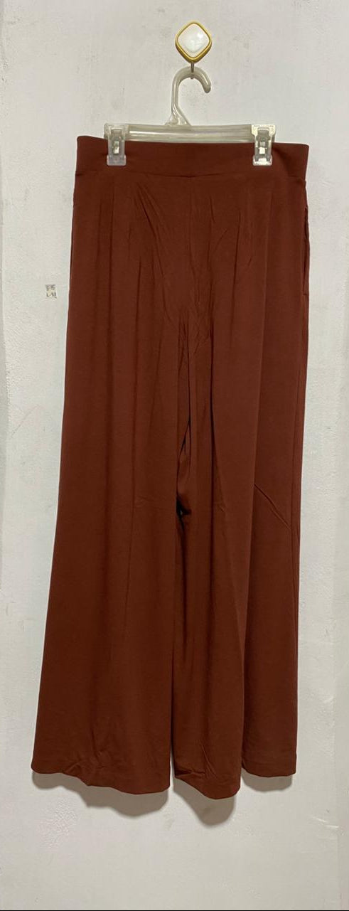 UNIQLO|S|WAIST 28| B11| BROWN WIDE-LEG CULOTTES