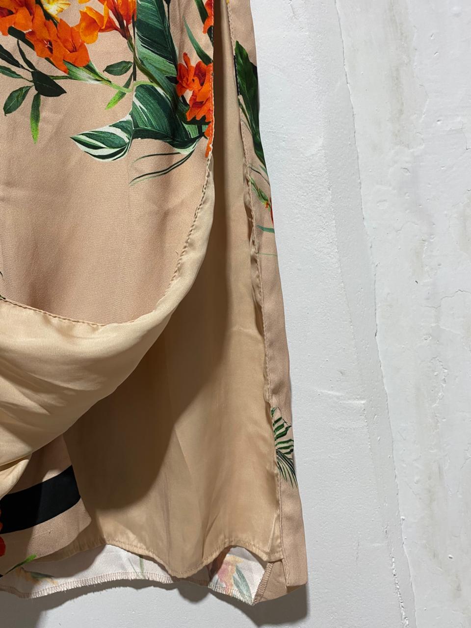 RIVER ISLAND|S/M|BUST 19| PRINTED KIMONO MIDI DRESS