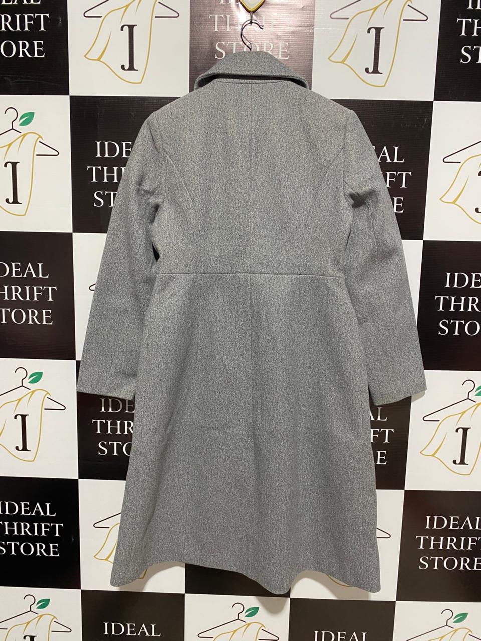 DOROTHY PERKINS|M|BUST 21|GREY MIDI FIT AND FLARE COAT