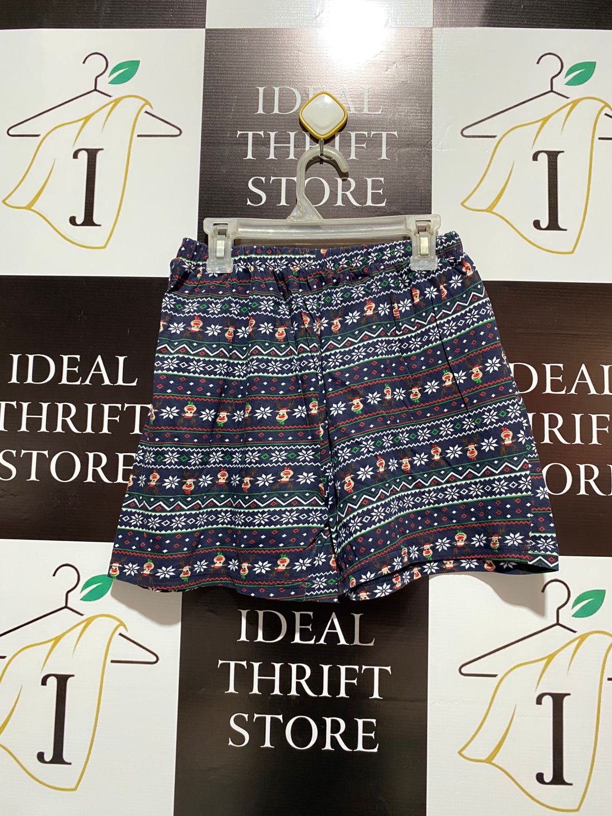 FLUID|XS|WAIST 24|AEO FAIRISLE FLANNEL POCKET BOXER SHORT