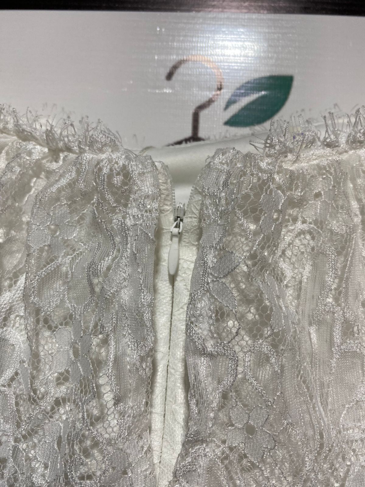 EVER PRETTY |M|BUST 17| Draped Sleeve A-Line Tulle Wedding Dress"