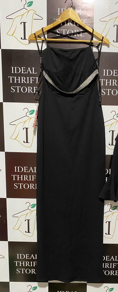 CITY TRIANGLES|S/M|BUST 15|Jersey Dress with Ruching and Full Back