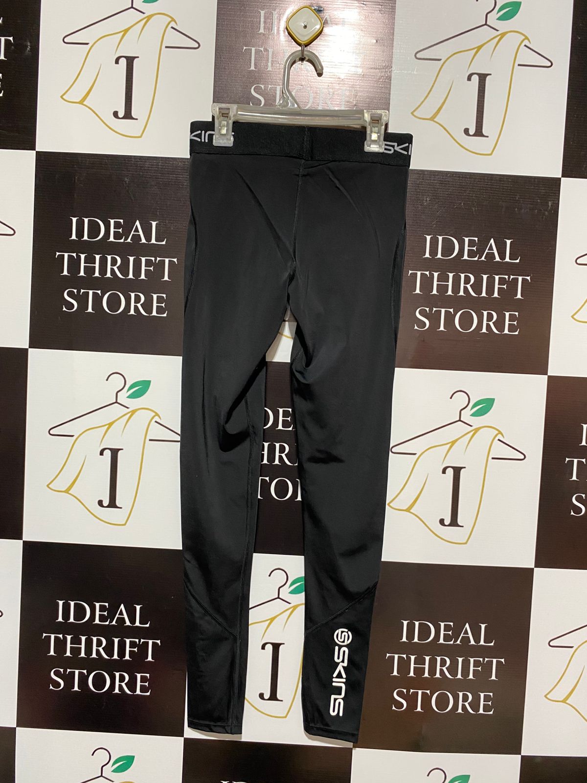 SKINS|M|WAIST 24|BLACK COMPRESSION LEGGINGS