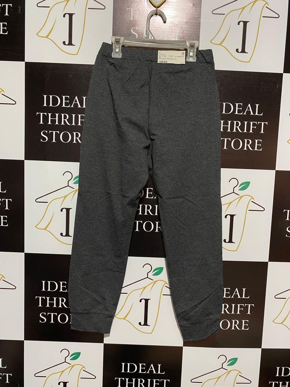 UNIQLO|S|WAIST 26|DARK GREY FLEECE JOGGER SWEATPANTS WITH CUFFS