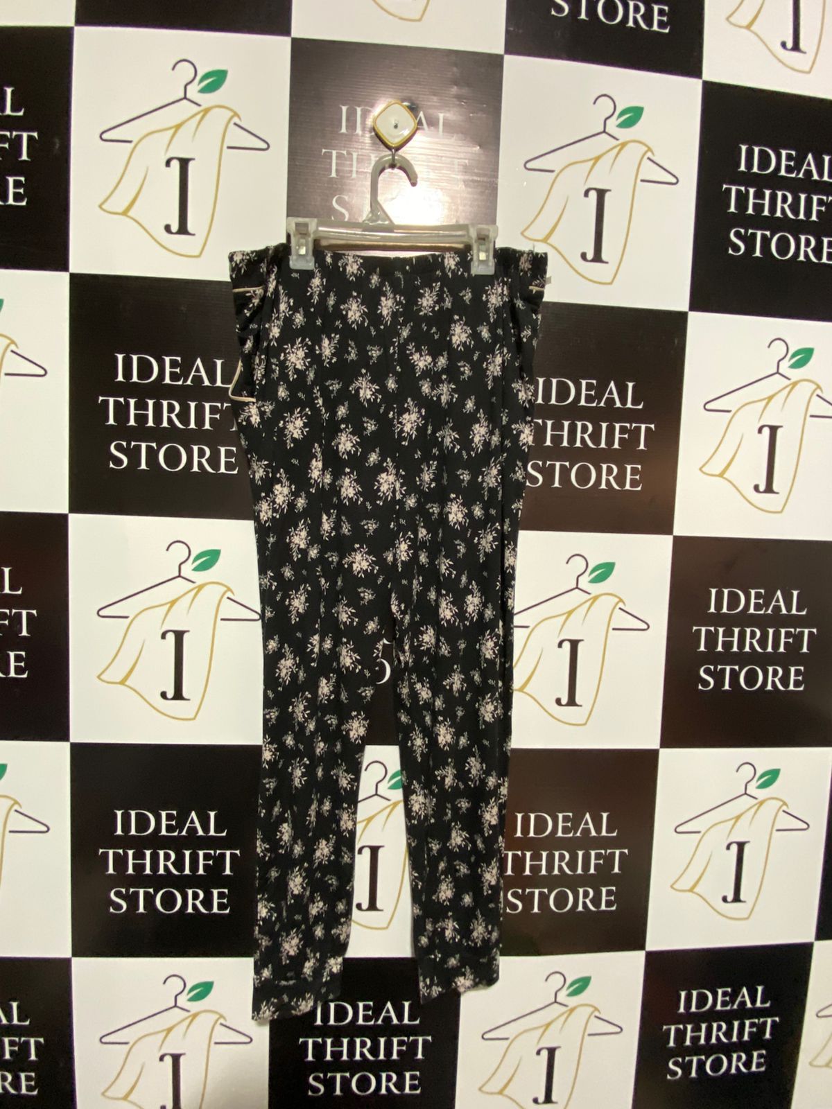 F&F SIGNATURE|XL|WAIST 34| WOMEN'S FLORAL PRINT ALESSIA CORDUROY PANTS