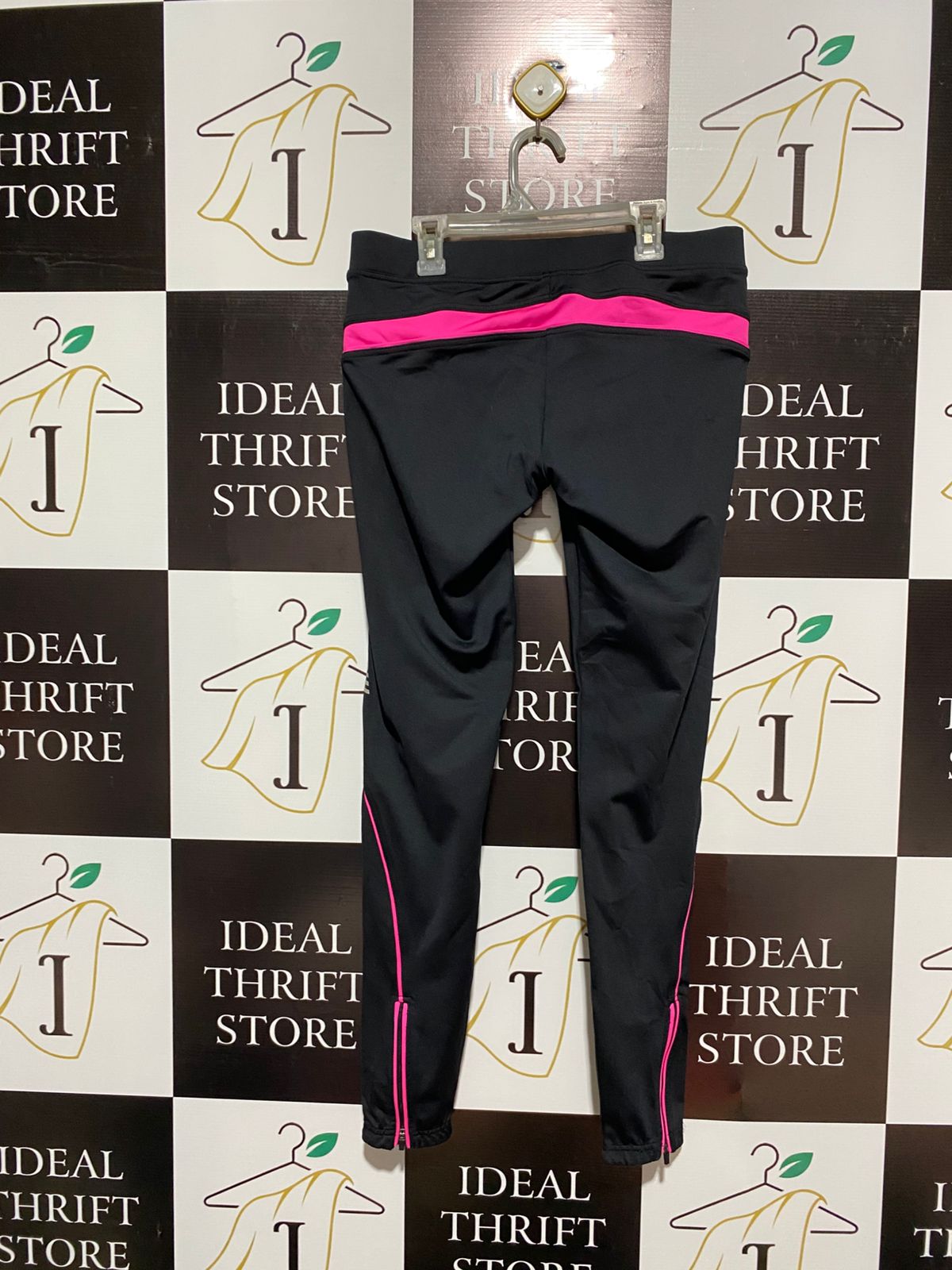 MUSCLE PHARM |M| WAIST 32| Women's Full-Length Leggings with Contrast Piping