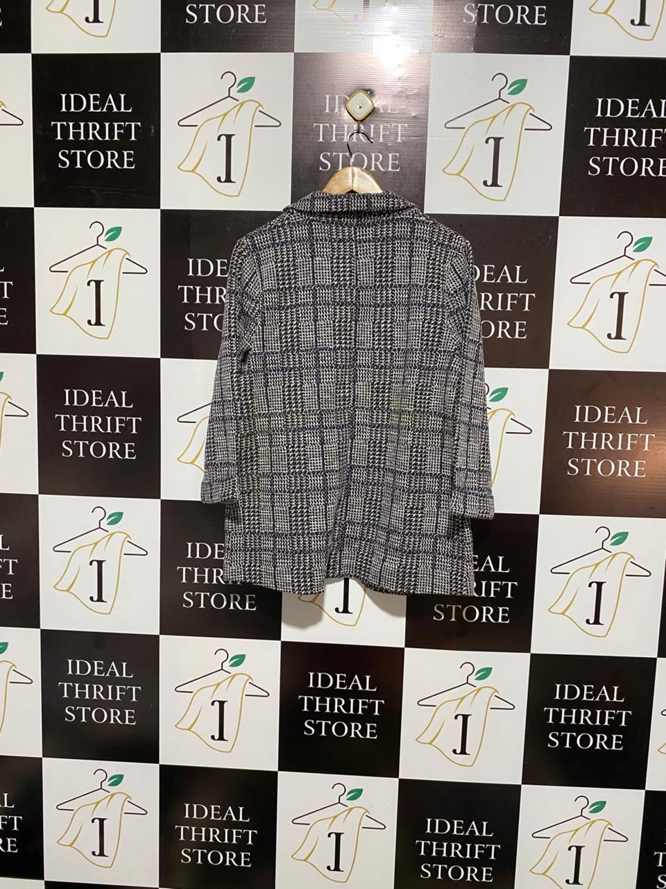 F&F| L |BUST 22|Plaid Knit Blazer