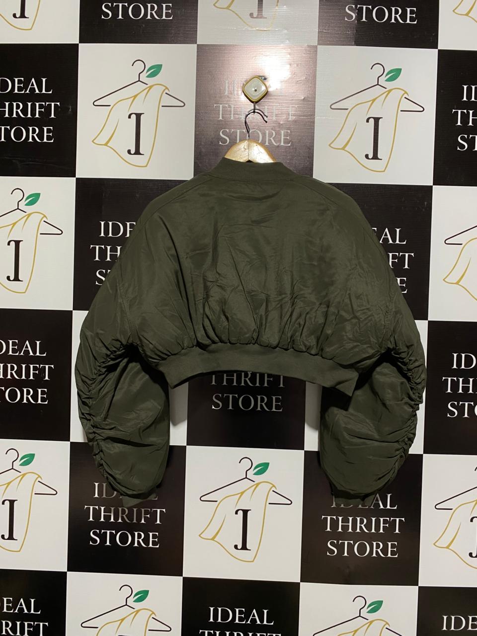 PRETTYLITTLE THING |XL| BUST 22| Cropped Bomber Jacket Olive Green