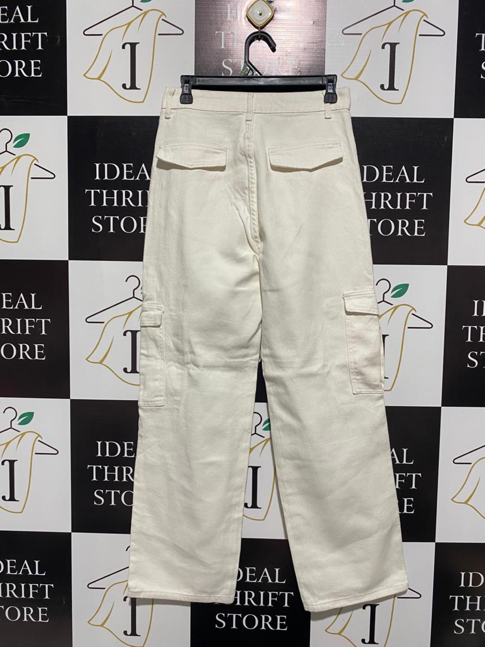SHEIN |M| WAIST 28| High Waist Slant Pocket Fold Pleated Pants