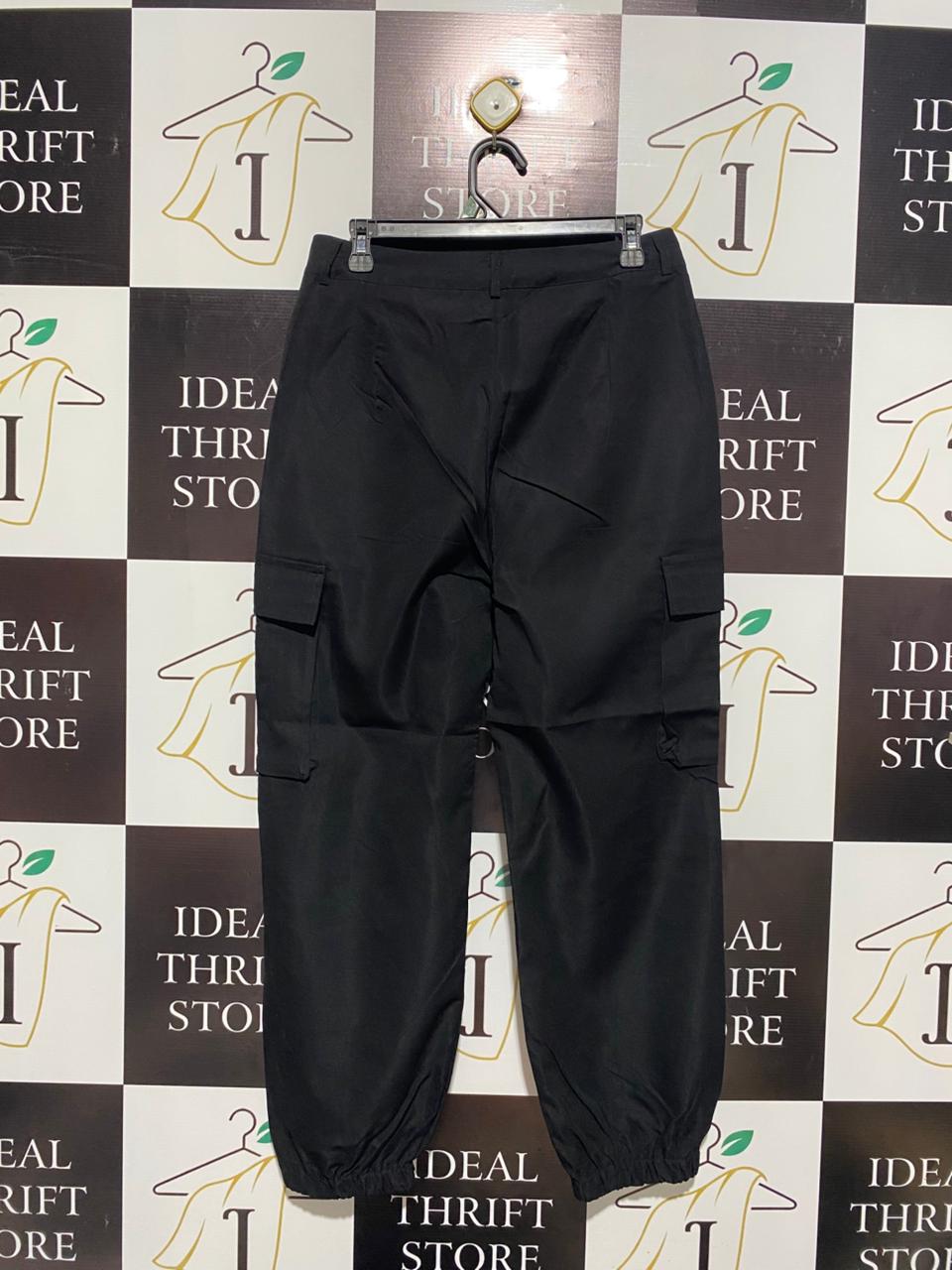 SHEIN |L| WAIST 30| Black Flap Pocket Piping Trouser