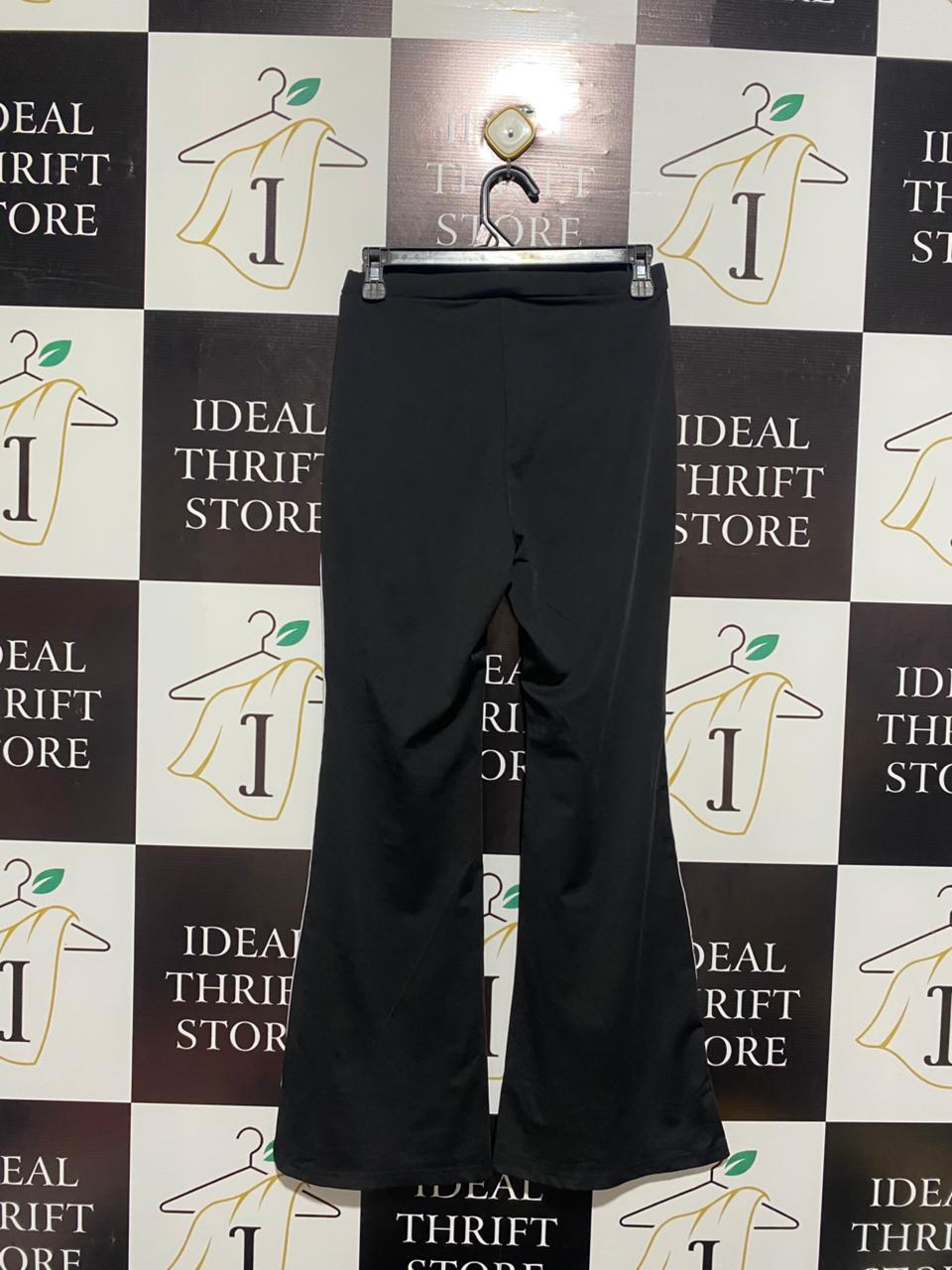 SHEIN |S| WAIST 26| Black Flared Pants With White Side Stripes