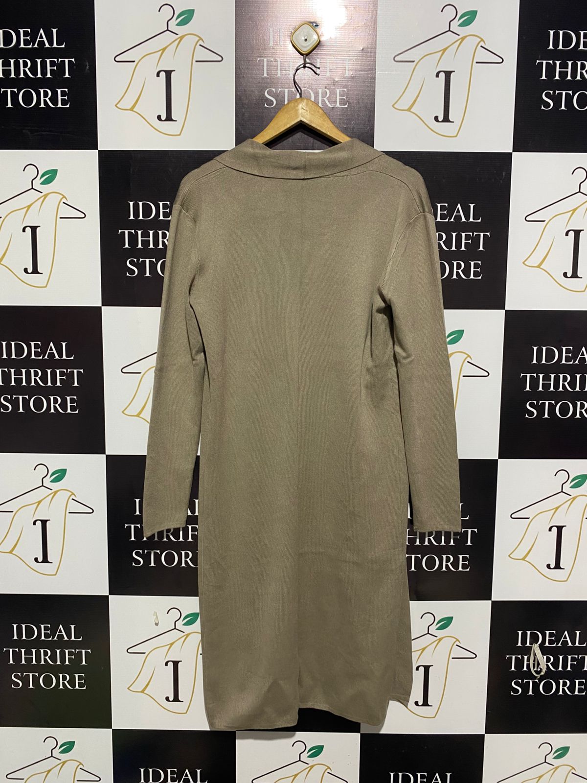 Long Open-Front Duster Cardigan |L| BUST 18|
