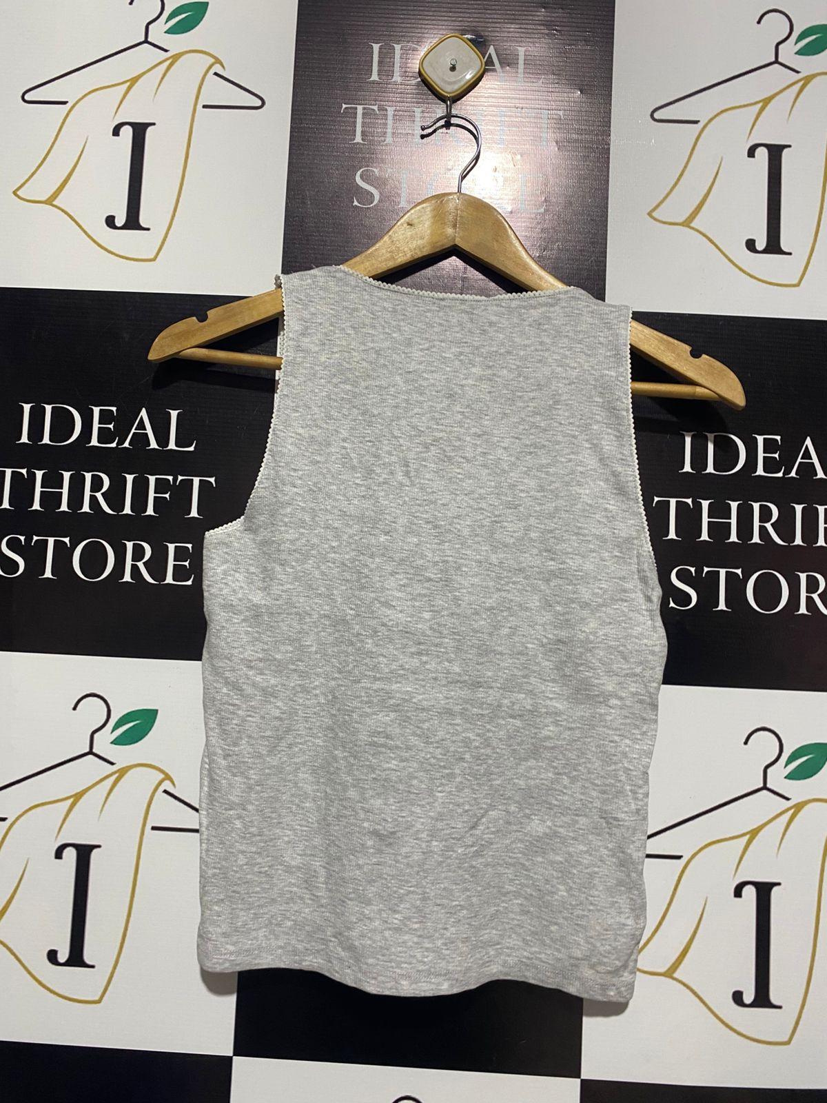 COTTON ON |M| BUST 14| Grey Ribbed Tank Top