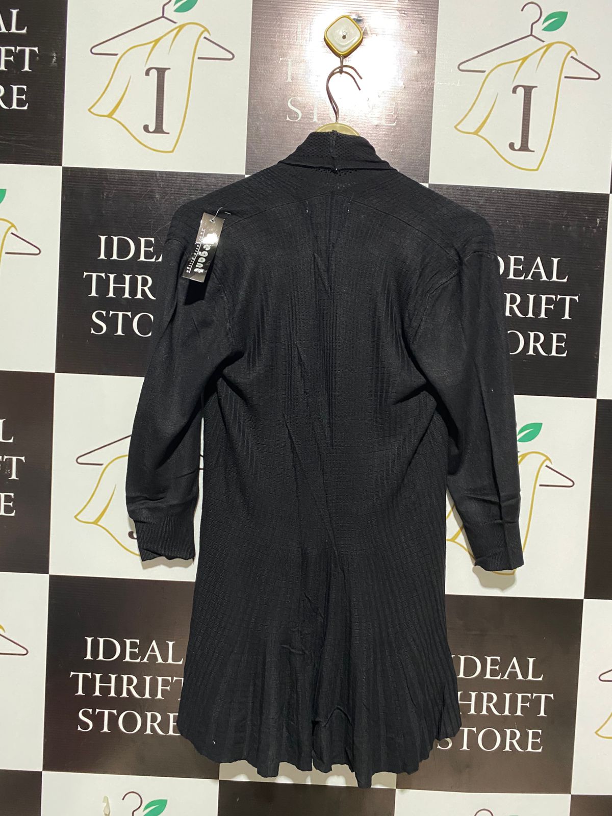 ELEGANT |XL| BUST 15| OPEN-FRONT, DRAPED WATERFALL DESIGN, LONG SLEEVES