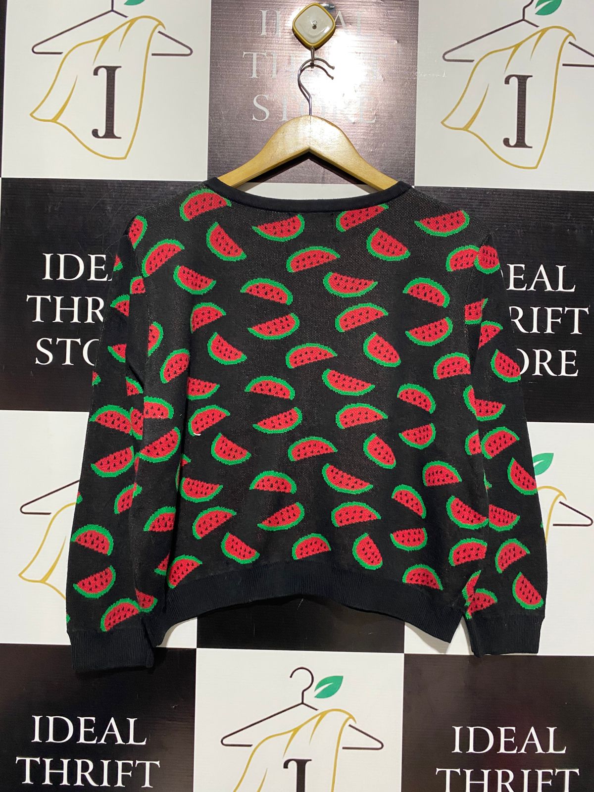 REVIVAL |L| BUST 21 | WATERMELON PRINT KNIT CARDIGAN