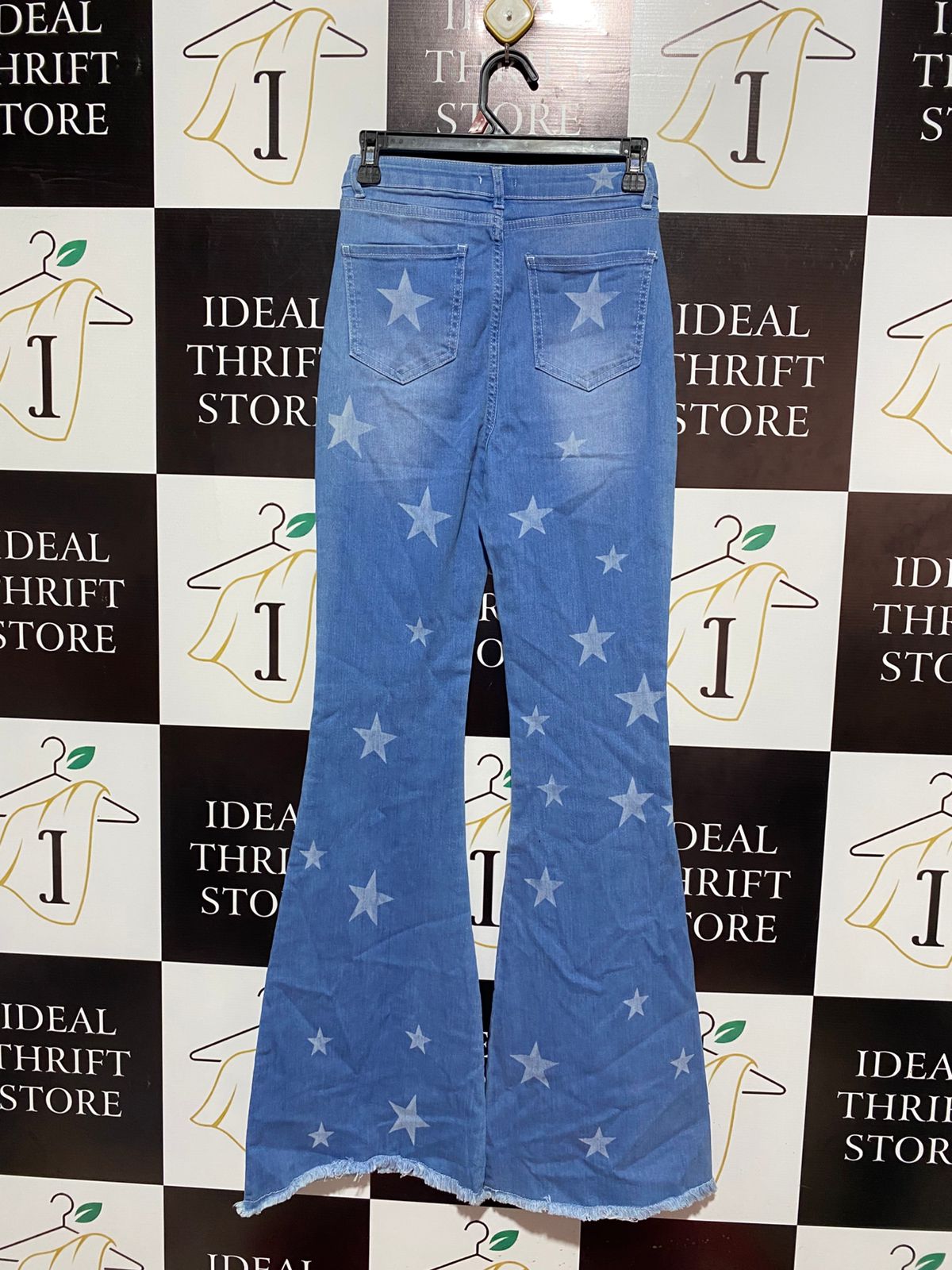 NASTY GAL |M| WAIST 26| VINTAGE-INSPIRED STAR PRINT FLARE JEANS