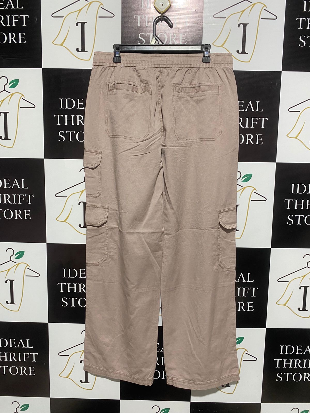 ANKO |XL| WAIST 34| HIGH-RISE UTILITY CARGO PANTS - CLASSIC TAN