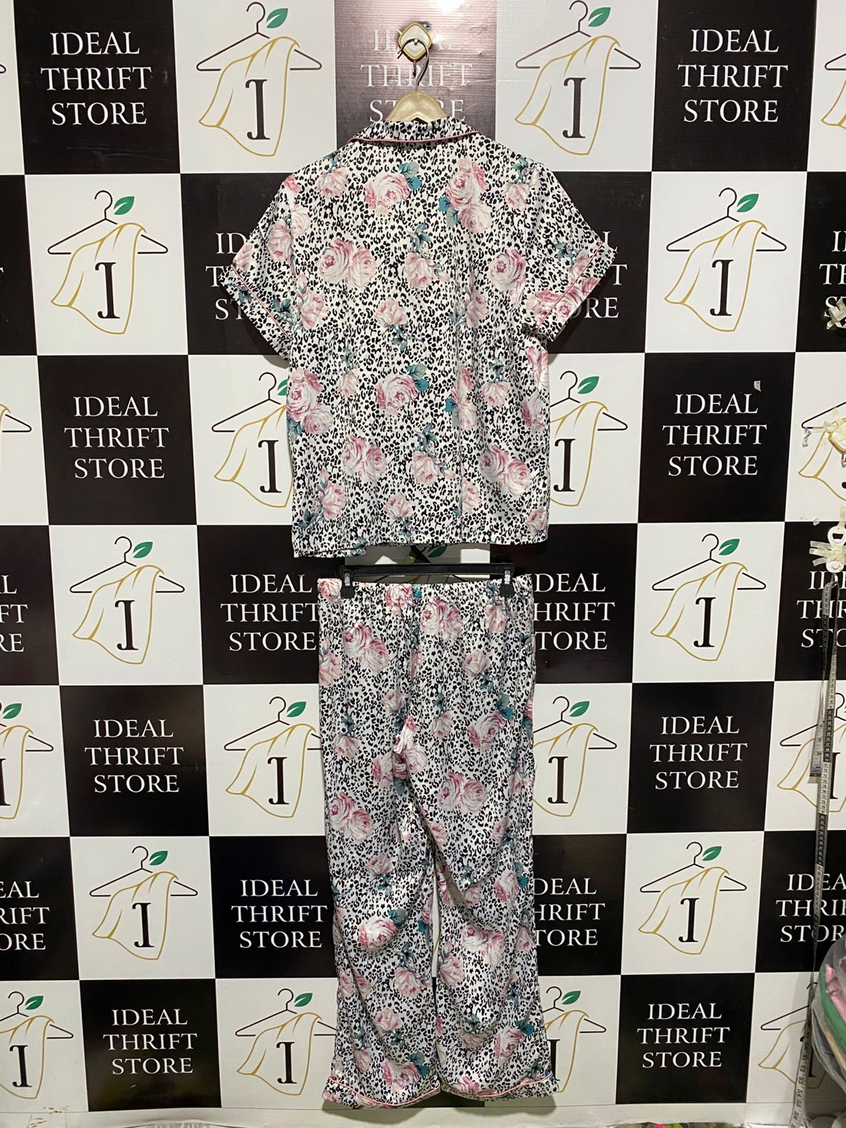 LILY LOVES |M| SATIN PYJAMA SET - LEOPARD AND ROSE