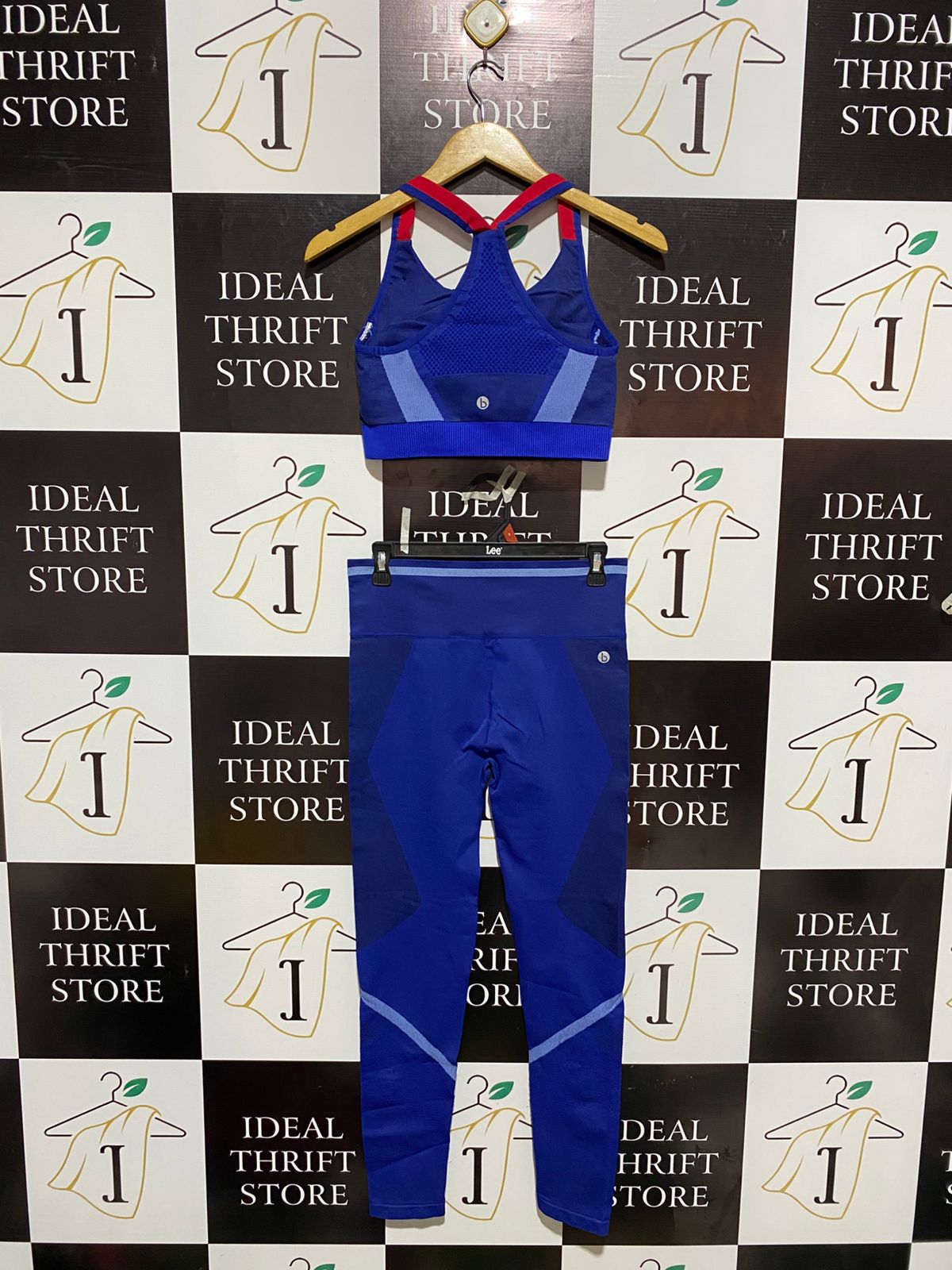 COTTON ON BODY |L| TWO-PIECE COBALT BLUE SPORTSWEAR SET