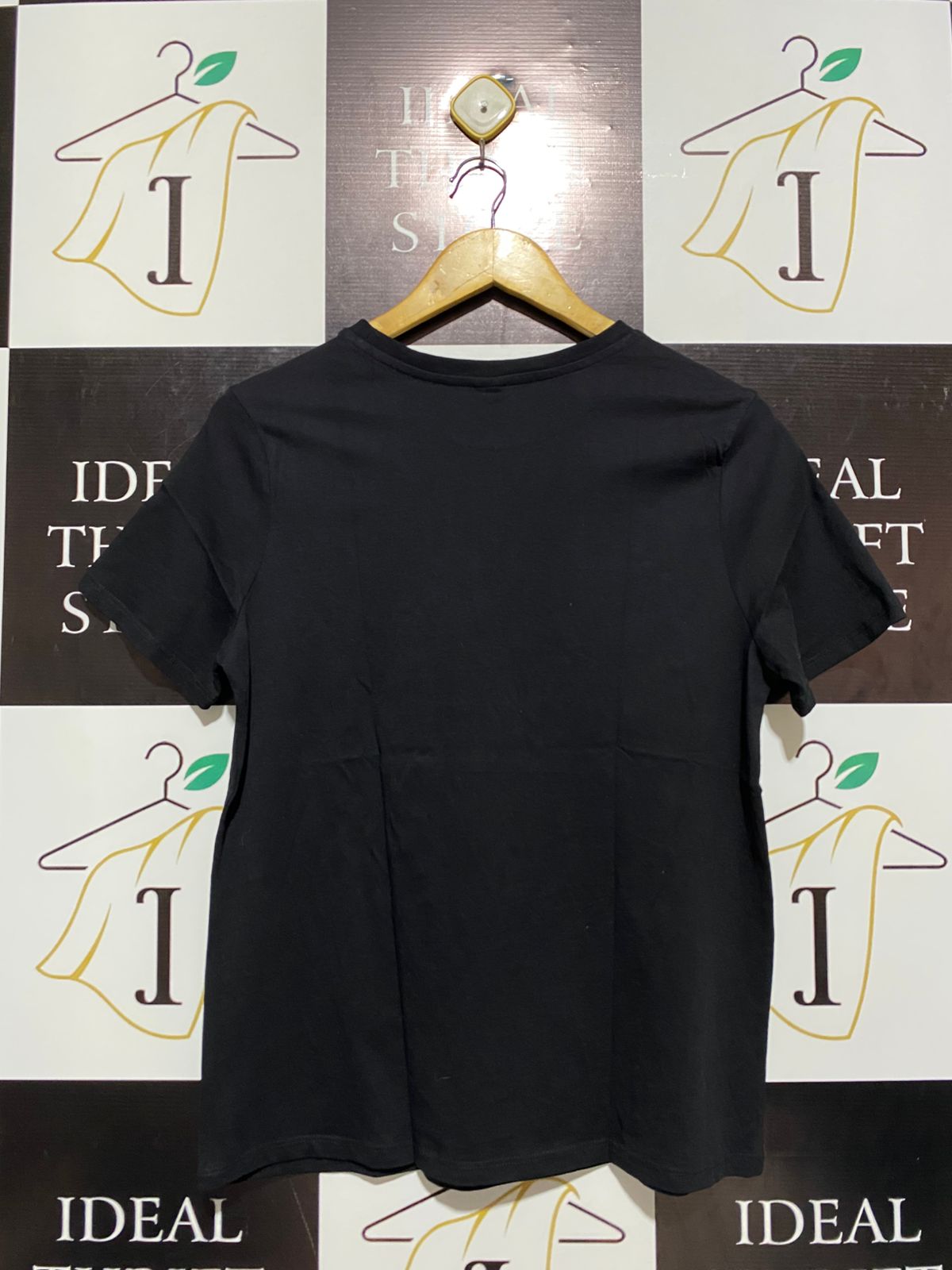 ANKO |L| BUST 19| C1| BLACK LEOPARD HEART T-SHIRT